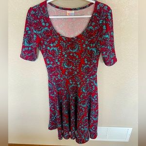 LuLaRoe Red Midlength Dress